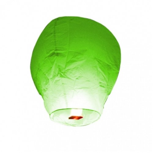 Lietajúci lampión šťastia - zelený